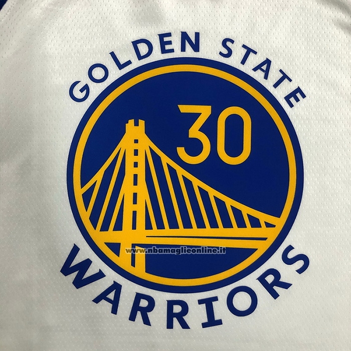 Maglia Golden State Warriors Stephen Curry 2974th 3 Points Bianco
